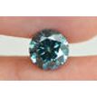 Round Cut Diamond Fancy Blue Color VS2 1.55 Carat