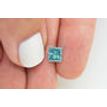 Loose Fancy Blue Princess Cut Diamond 1.63 Carat SI2