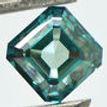 Asscher Cut Diamond Fancy Blue 1.08 Carat VVS2
