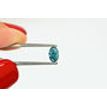 Oval Shape Diamond Fancy Blue Color 0.51 Carat SI1