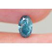 Oval Shape Diamond Fancy Blue Color 0.51 Carat SI1
