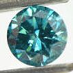 Loose Blue Round Diamond 0.56 Carat SI1