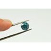 1.79 Carat Fancy Blue Color Round Shape Enhanced Loose Real Diamond I1 Certified For Wedding Ring