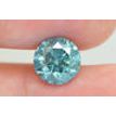 Round Cut Diamond Fancy Blue Color 3.12 Carat SI2