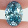 Oval Shape Diamond Fancy Blue Color VS2 0.50 Carat