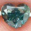 Fancy Blue Heart Shape Diamond 0.58 Carat VS1