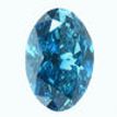 Oval Cut Diamond Fancy Blue Color 1.18 Carat VS2