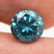 Loose Blue Diamond Fancy Color Round Shape Deal 1.58 Carat SI2 Natural Enhanced