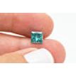 Loose Fancy Blue Princess Cut Real Diamond 1.55 Carat