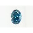 Oval Cut Diamond Fancy Blue Color 1.05 Carat SI1