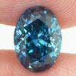 Oval Cut Diamond Fancy Blue Color 1.05 Carat SI1