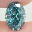 Oval Cut Diamond Fancy Blue Color Loose 1.62 Carat VS2