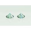 Round Cut Diamond Pair Fancy Blue Color VS2 0.55 TCW