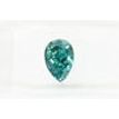 Pear Shape Diamond Fancy Green Blue 1.10 Carat SI1 IGI Certified