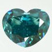 Heart Diamond Fancy Blue Color 0.56 Carat VVS2