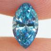Marquise Cut Diamond Fancy Blue Color SI1 0.50 Carat