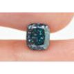 Cushion Cut Diamond Fancy Blue Certified 1.18 Carat VVS2