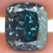 Cushion Cut Diamond Fancy Blue Certified 1.18 Carat VVS2