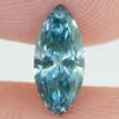 Marquise Diamond Fancy Blue Color 0.53 Carat VS2
