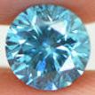 Round Diamond Fancy Blue 1.12 Carat SI1