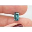 Loose Emerald Diamond Fancy Blue 1.53 Carat SI1