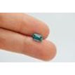 Loose Emerald Diamond Fancy Blue 1.53 Carat SI1