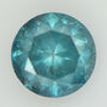 Loose Blue Diamond Round Shape 1.97 Carat Fancy Color I1 Earth Mined Enhanced
