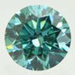 Round Cut Diamond Loose Fancy Blue 0.49 Carat VS1