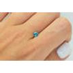 Blue Color Round Diamond 0.42 Carat SI1