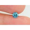 Blue Color Round Diamond 0.42 Carat SI1
