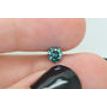Loose Round Shape Diamond Fancy Blue 0.62 Carat SI1 Certified Enhanced