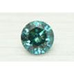 Loose Round Shape Diamond Fancy Blue 0.62 Carat SI1 Certified Enhanced