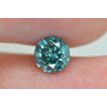 Loose Round Shape Diamond Fancy Blue 0.62 Carat SI1 Certified Enhanced
