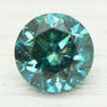 Loose Round Shape Diamond Fancy Blue 0.62 Carat SI1 Certified Enhanced