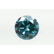Round Cut Diamond Fancy Blue Color 0.62 Carat SI1
