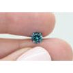 Round Cut Diamond Fancy Blue Color 0.62 Carat SI1