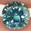 Round Diamond Fancy Blue Color 1.16 Carat SI1