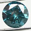 Loose Round Shaped Diamond Fancy Blue Enhanced I1 1.86 ct Certified For Wedding