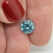 Loose Round Shaped Diamond Fancy Blue Enhanced I1 1.86 ct Certified For Wedding