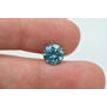 Loose Round Shaped Diamond Fancy Blue Enhanced I1 1.86 ct Certified For Wedding