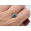 Loose Round Shaped Diamond Fancy Blue Enhanced I1 1.86 ct Certified For Wedding