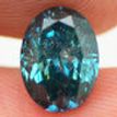 Fancy Blue Oval Diamond 1.65 Carat I1