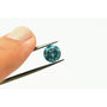 1.81 Carat Diamond Fancy Blue Color Round Shaped Loose I1 Certified Enhanced 7.48X7.42 MM For Wedding Ring