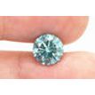 Round Cut Diamond Fancy Blue 2.22 Carat SI1