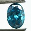 Loose Blue Oval Diamond 1 Carat SI2