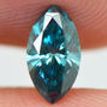Marquise Cut Diamond Fancy Blue SI1 0.55 Carat