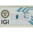 Pear Shape Diamond Fancy Blue Color SI2 1.08 Carat IGI Certified