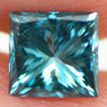 Princess Cut Diamond Fancy Blue 0.55 Carat VS2