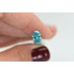 Oval Diamond Fancy Blue Color 1.57 Carat SI1
