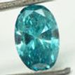 Oval Diamond Fancy Blue Color 1.57 Carat SI1
